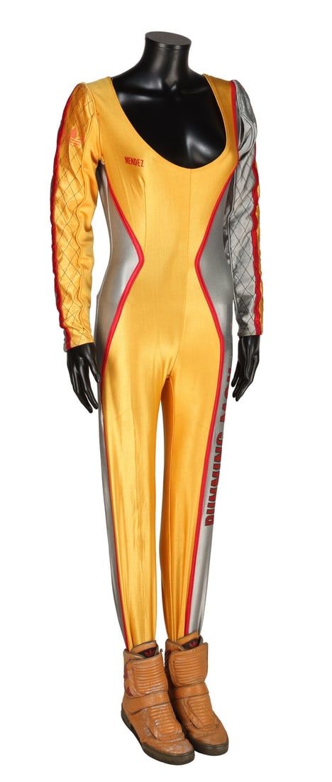 310. THE RUNNING MAN (1987) - Amber Mendez's (Maria Conchita Alsonso) Adidas Competition Jumpsuit: B