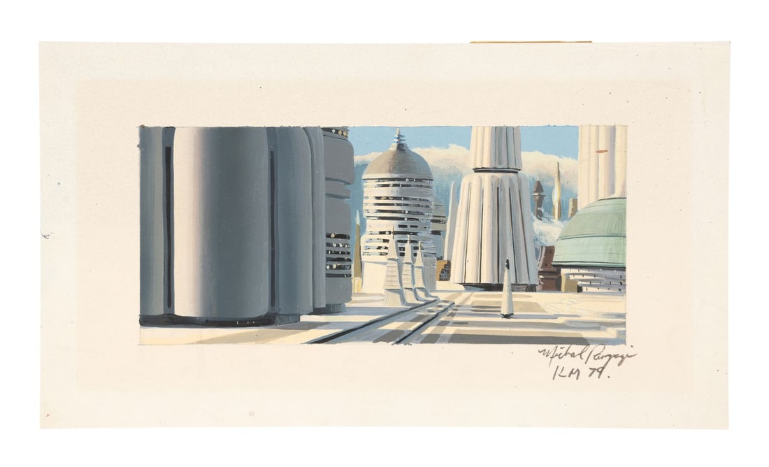 357. STAR WARS: THE EMPIRE STRIKES BACK (1980) - Hand-Painted Michael Pangrazio Cloud City Matte: B