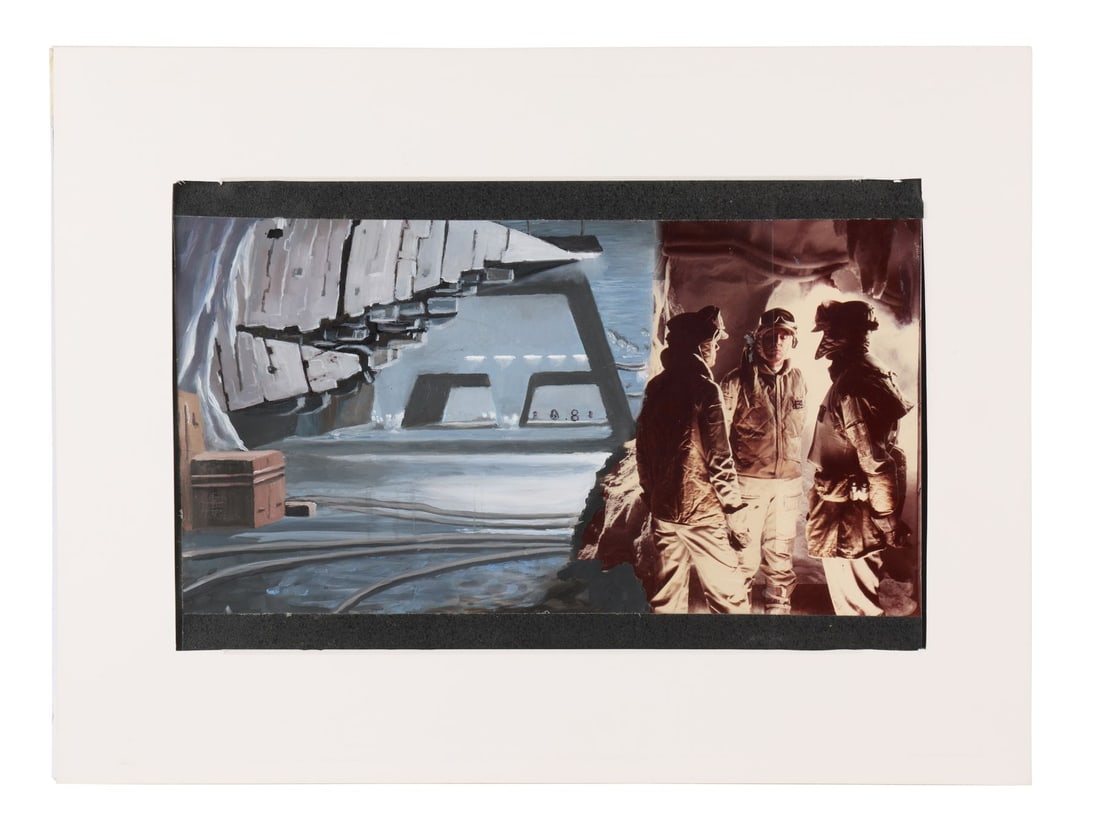 359. STAR WARS: THE EMPIRE STRIKES BACK (1980) - Michael Pangrazio Hand-painted Hoth Bunker Matte: B