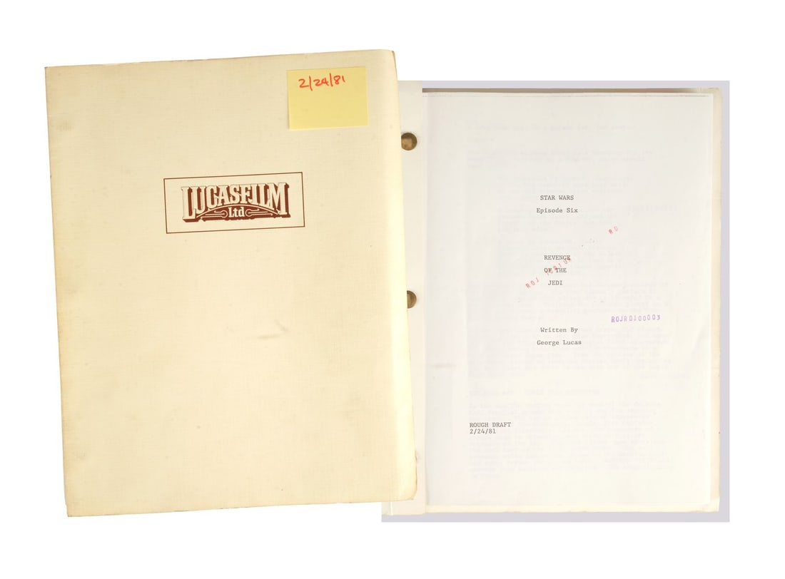 363. STAR WARS: RETURN OF THE JEDI (1983) - Howard Kazanjian Collection: Bound Rough Draft "Revenge: B