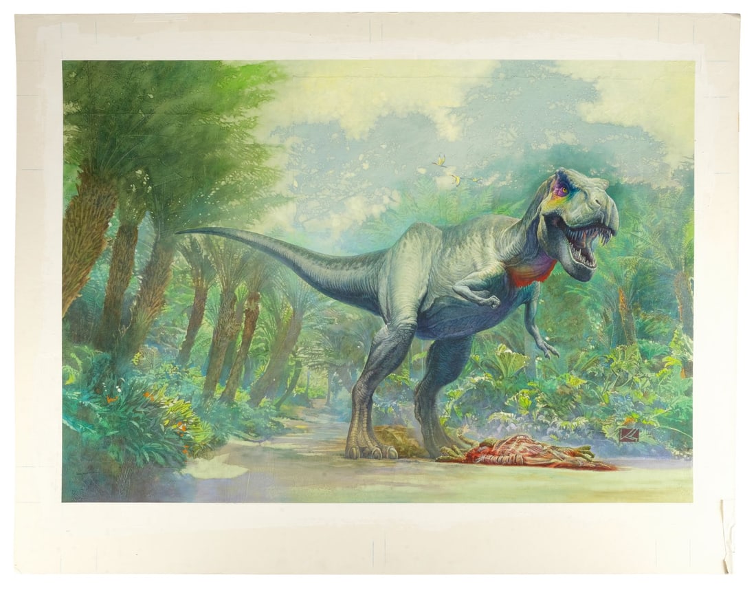 366. KAZUHIKO SANO - Hand-Painted Kazuhiko Sano "Tyrannosaurus Rex" Artwork: B