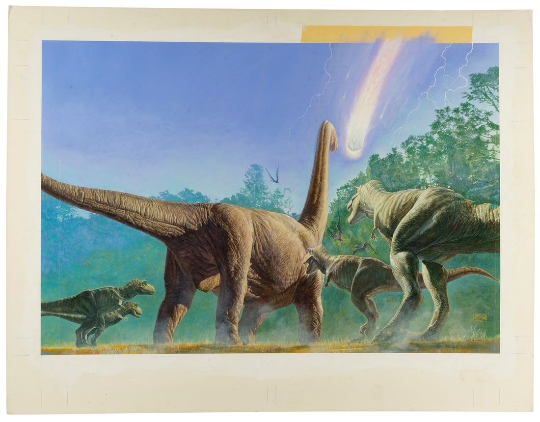 367. KAZUHIKO SANO - Hand-Painted Kazuhiko Sano "Extinction" Artwork: B