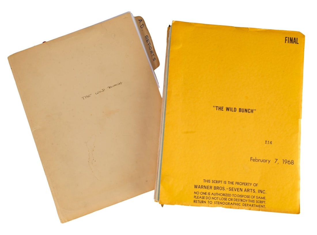 423. THE WILD BUNCH (1969) - Howard Kazanjian Collection: Archive with Annotated Final Draft Script: B