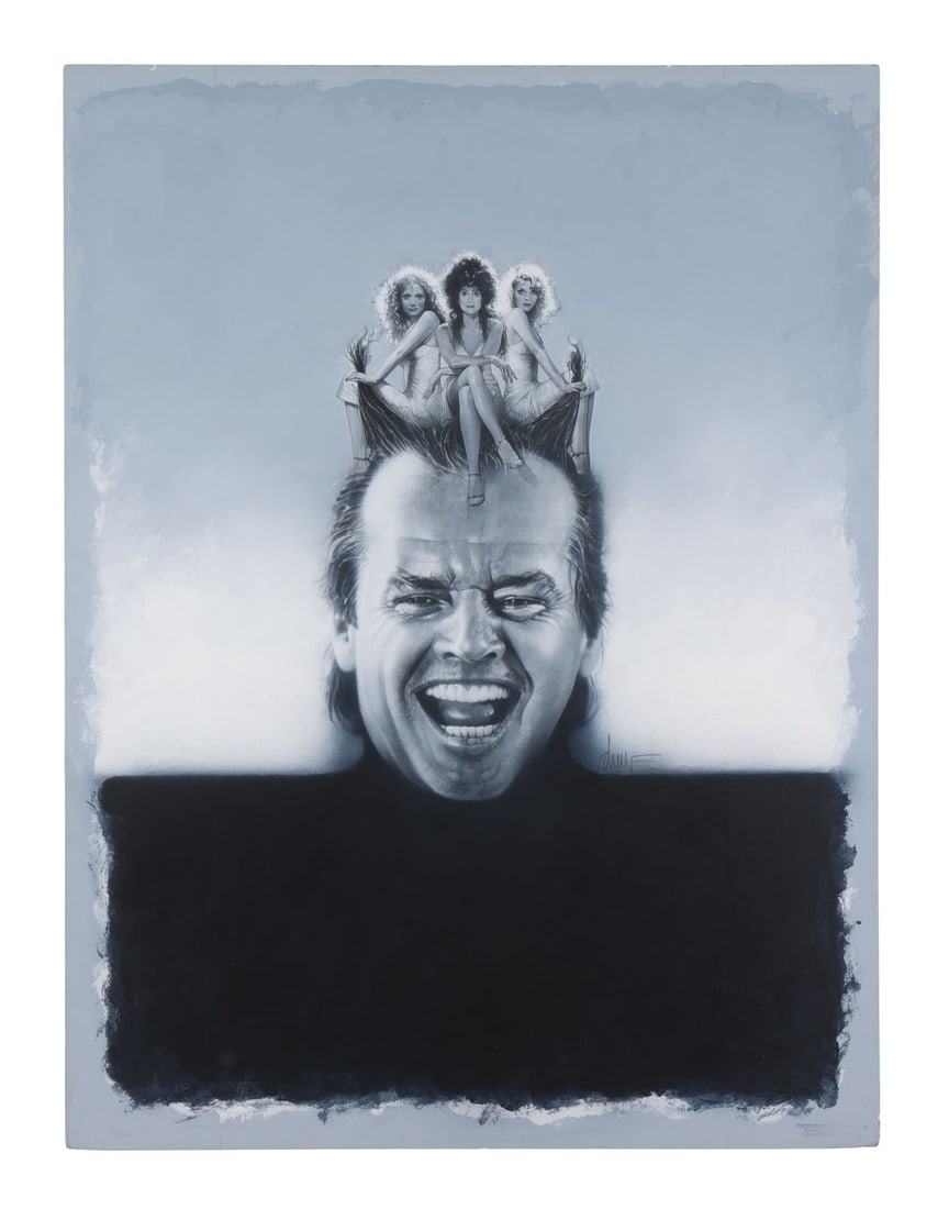 428. THE WITCHES OF EASTWICK (1987) - Drew Struzan-Signed and Hand-Painted Key Advertisement Artwork: B