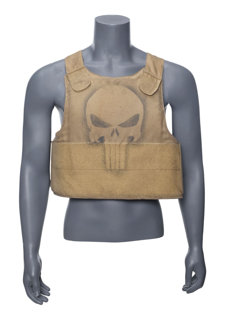 461. AMERICAN SNIPER (2014) - Hand-Sprayed Stunt "Punisher"-Style SEAL Team 3 Vest: B