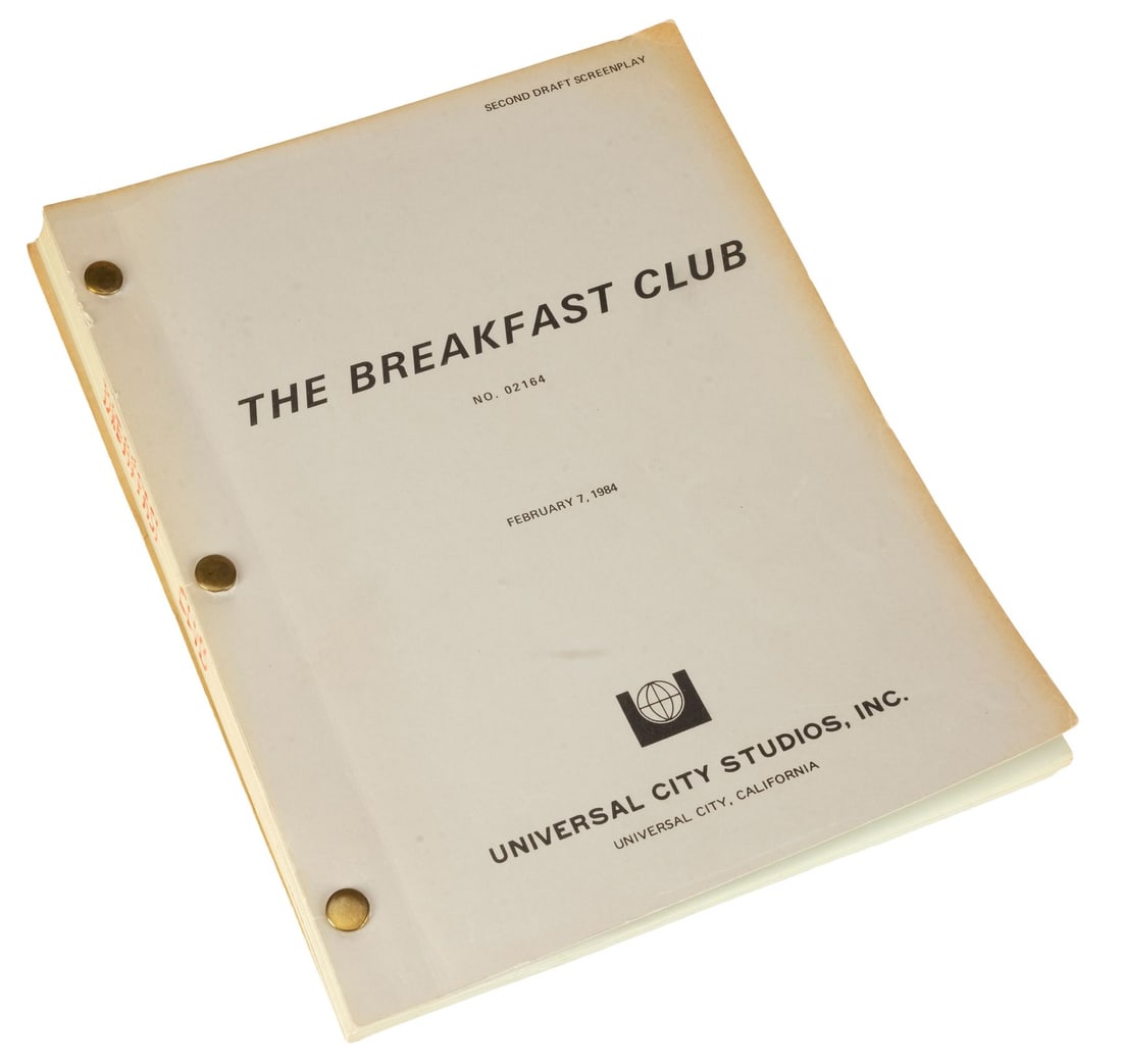 547. THE BREAKFAST CLUB (1985) - Bound Second Draft Script: B