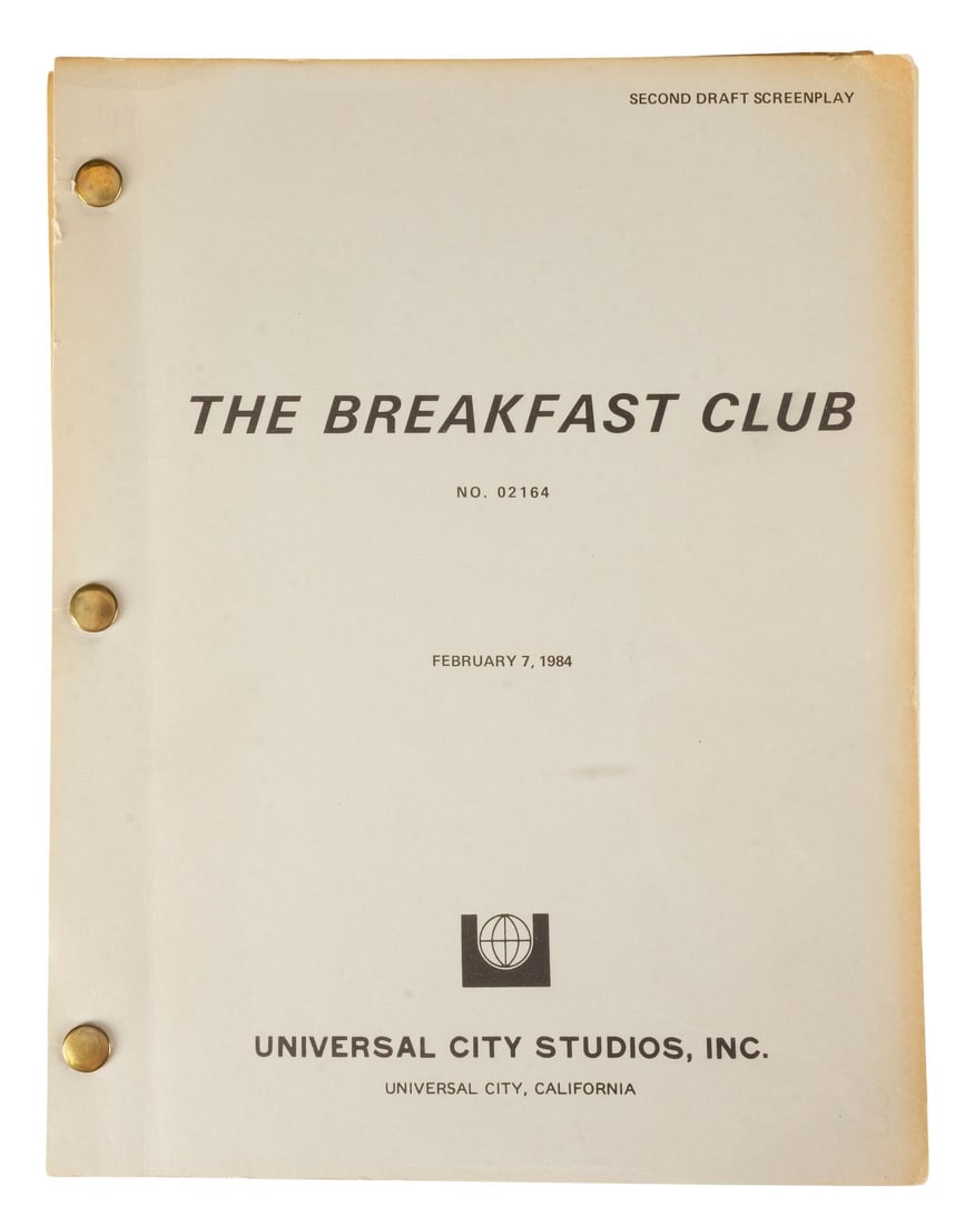 547. THE BREAKFAST CLUB (1985) - Bound Second Draft Script - 2