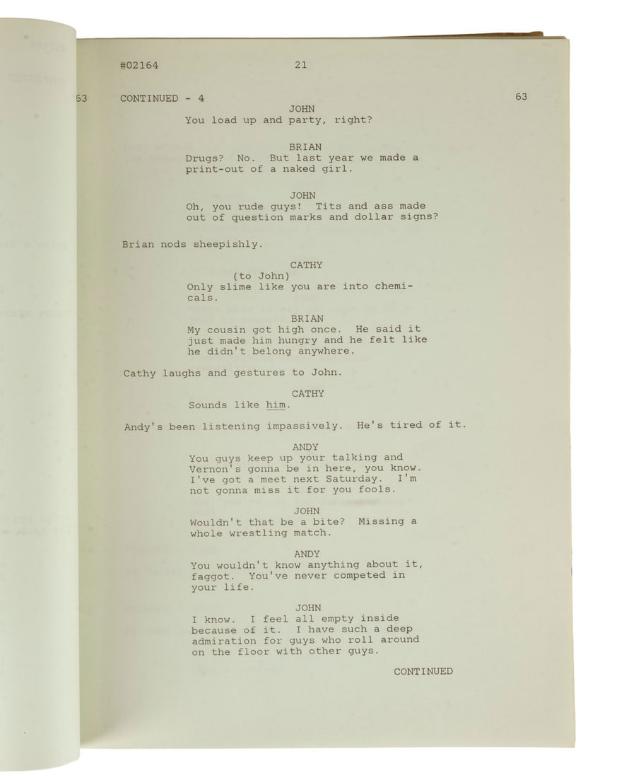 547. THE BREAKFAST CLUB (1985) - Bound Second Draft Script - 5