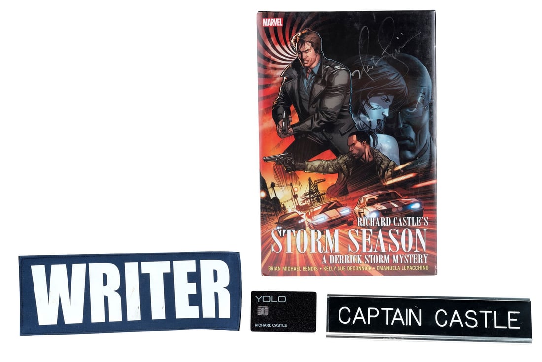 573. CASTLE (T.V. SERIES, 2009 - 2016) - Richard Castle's (Nathan Fillion) "Writer" Patch, "Captain: B