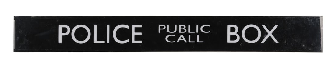 622. DOCTOR WHO (T.V. SERIES, 2005-2022) - TARDIS "Police Box" Sign: B