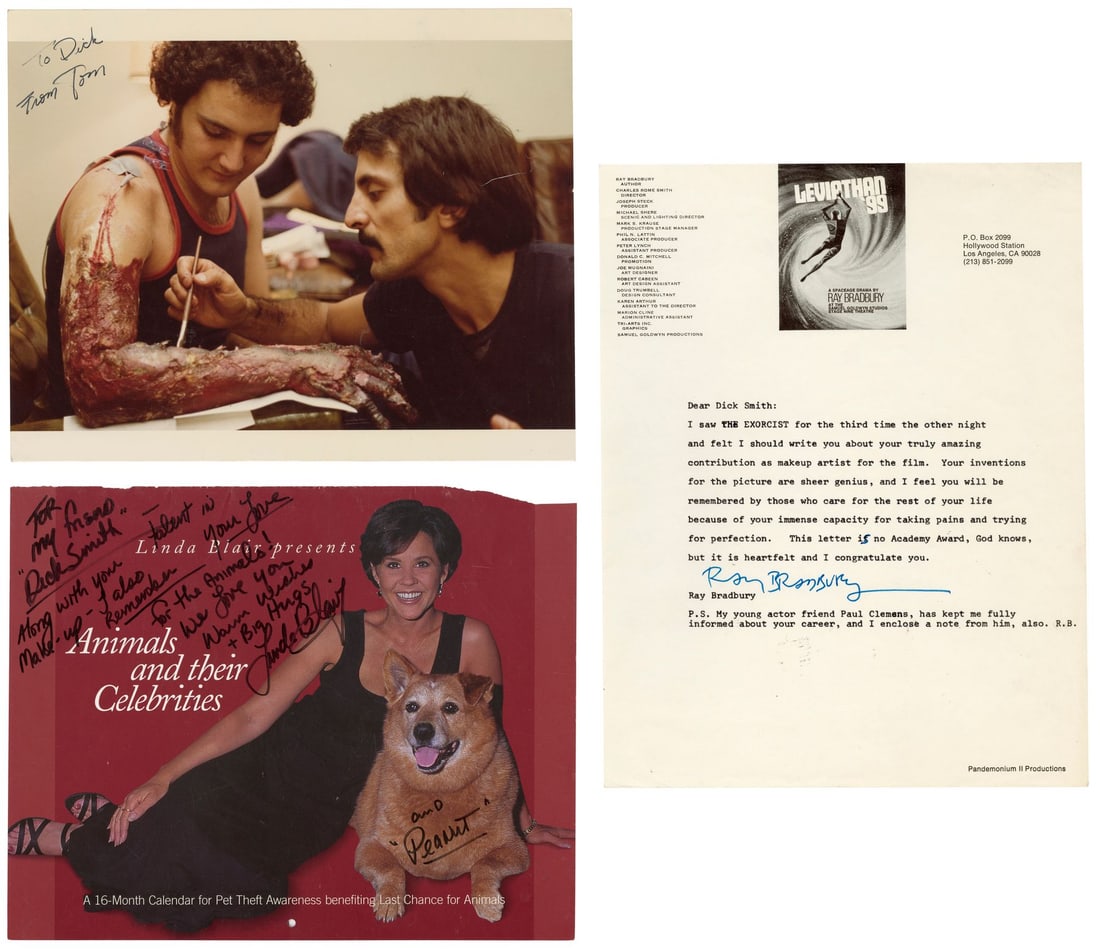 658. THE EXORCIST (1973) - Dick Smith Collection: Linda Blair's Hand-Inscribed Autograph and Ray: B