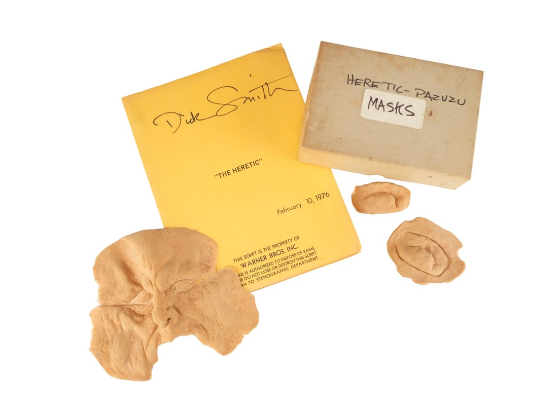 661. EXORCIST II: THE HERETIC (1977) - Dick Smith Collection: Personal Script and Pazuzu's (Karen: B