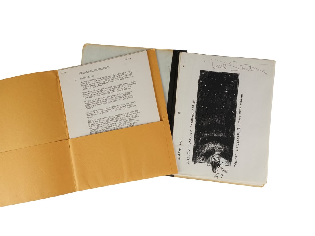 689. STARMAN (1984) - Dick Smith Collection: Personal Storyboard Binder and SFX Notes: B