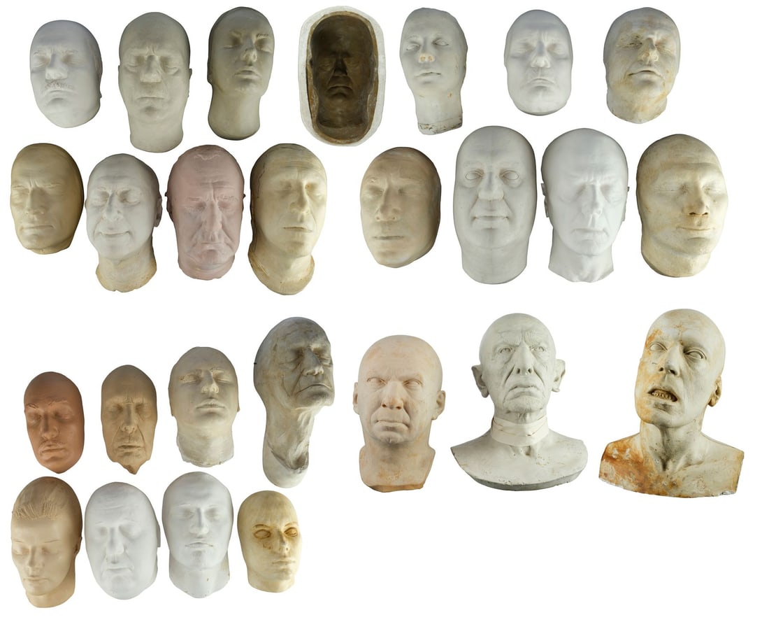 693. DICK SMITH - Dick Smith Collection: Collection of 26 Lifecasts: Bidding for this lot will end on Thursday, August 27th. The auction will begin at 9:30 AM (PDT) / 12:30 PM (EDT) / 5:30 PM (GMT) and lots are sold sequentially via live auctioneer; tune in to the live
