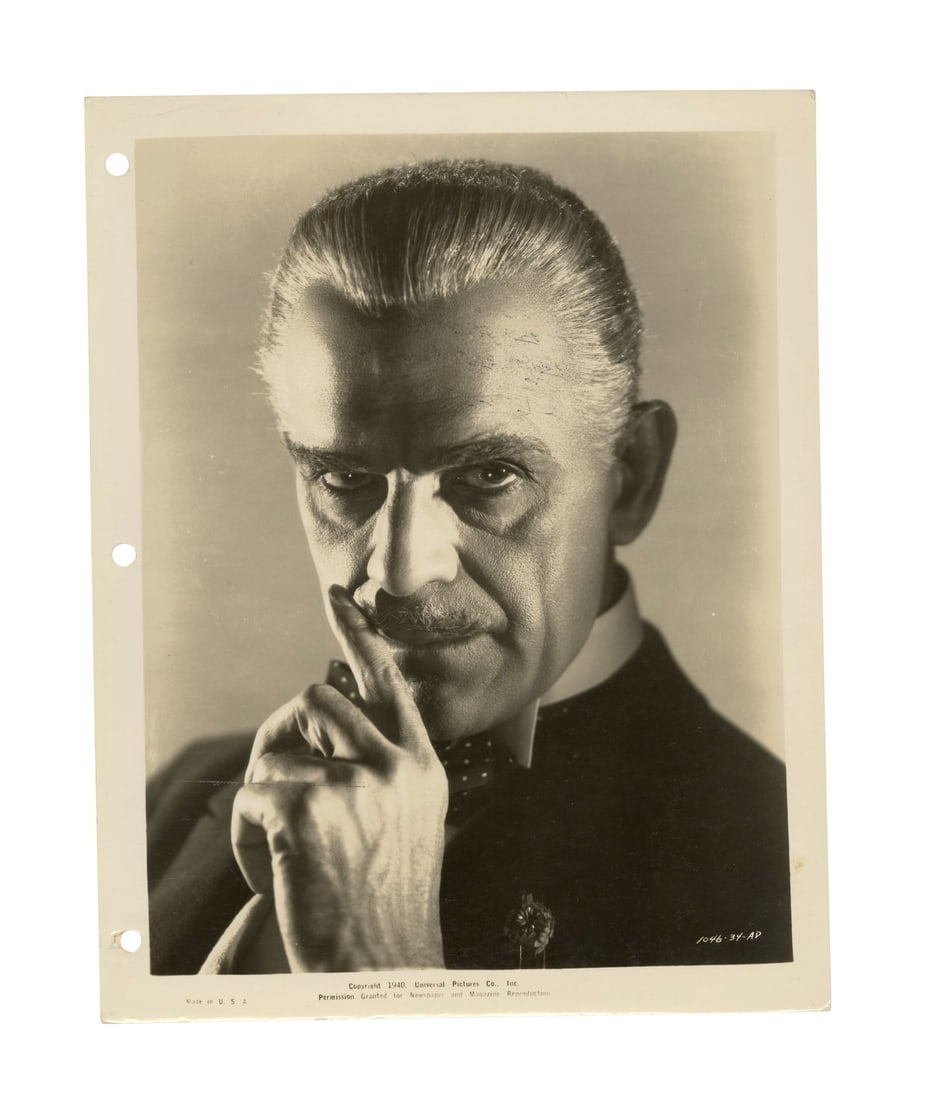 700. VARIOUS PRODUCTIONS - Dick Smith Collection: Collection of 39 Photographs of Boris Karloff and: B