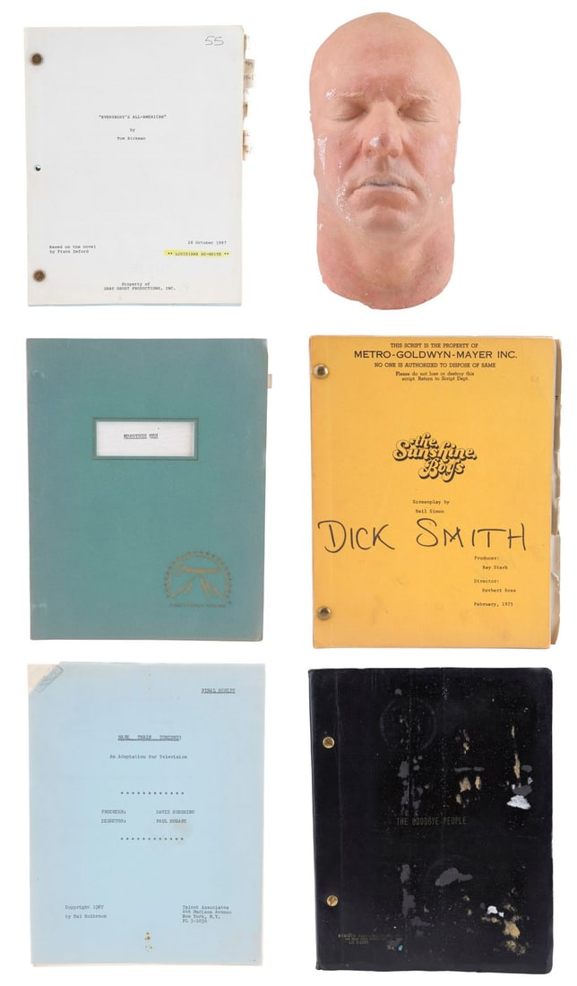 708. DICK SMITH - Dick Smith Collection: Dennis Quaid Life Mask and Collection of Personal: B