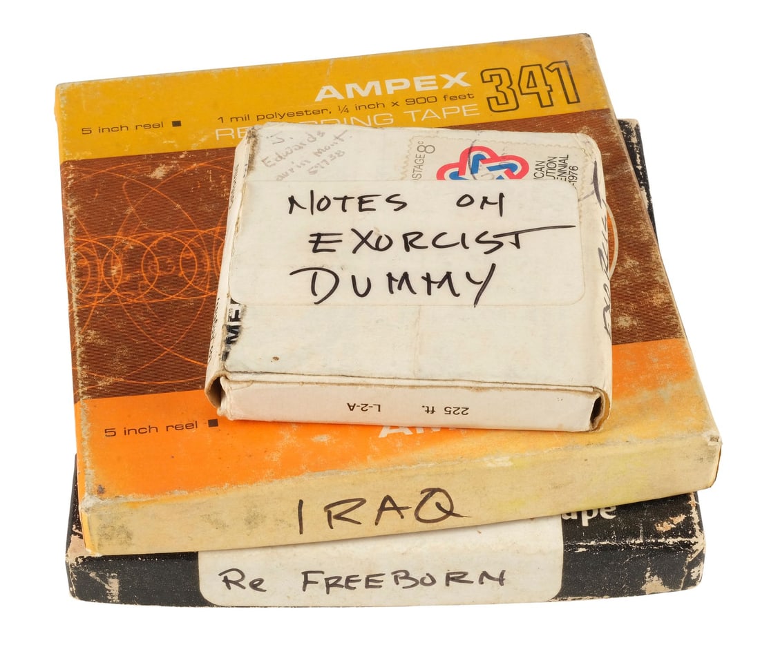 712. DICK SMITH - Dick Smith Collection: Set of Three Audio Note Tape Recordings: B