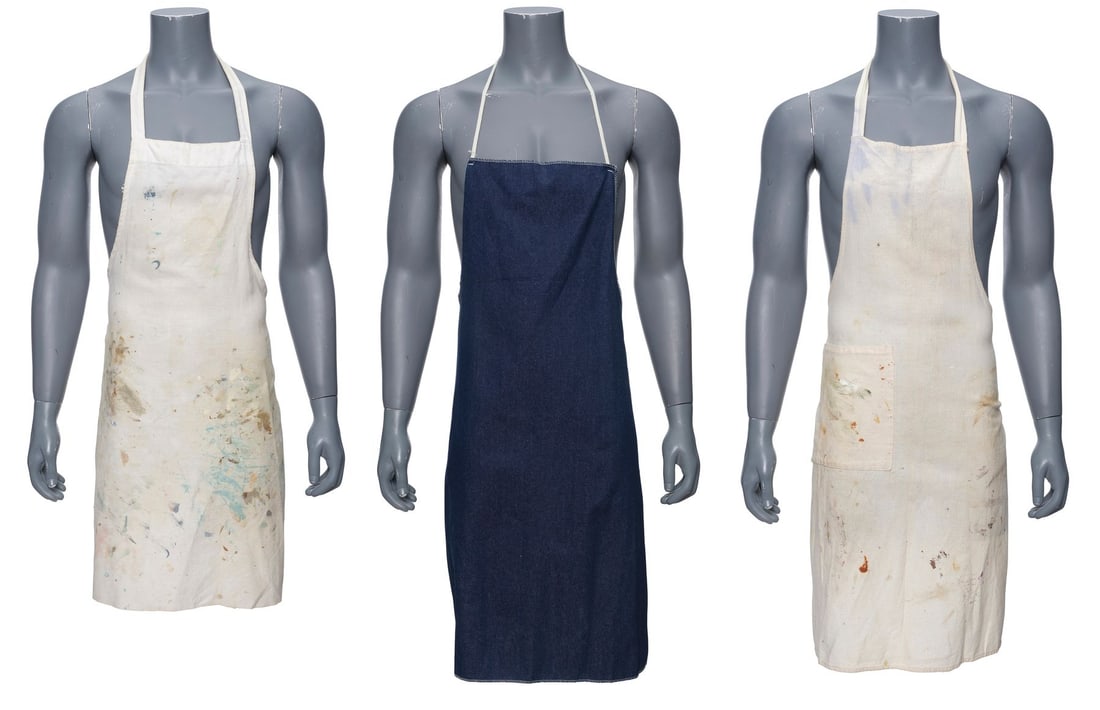 714. DICK SMITH - Dick Smith Collection: Set of Three Personal Make-Up Aprons: B