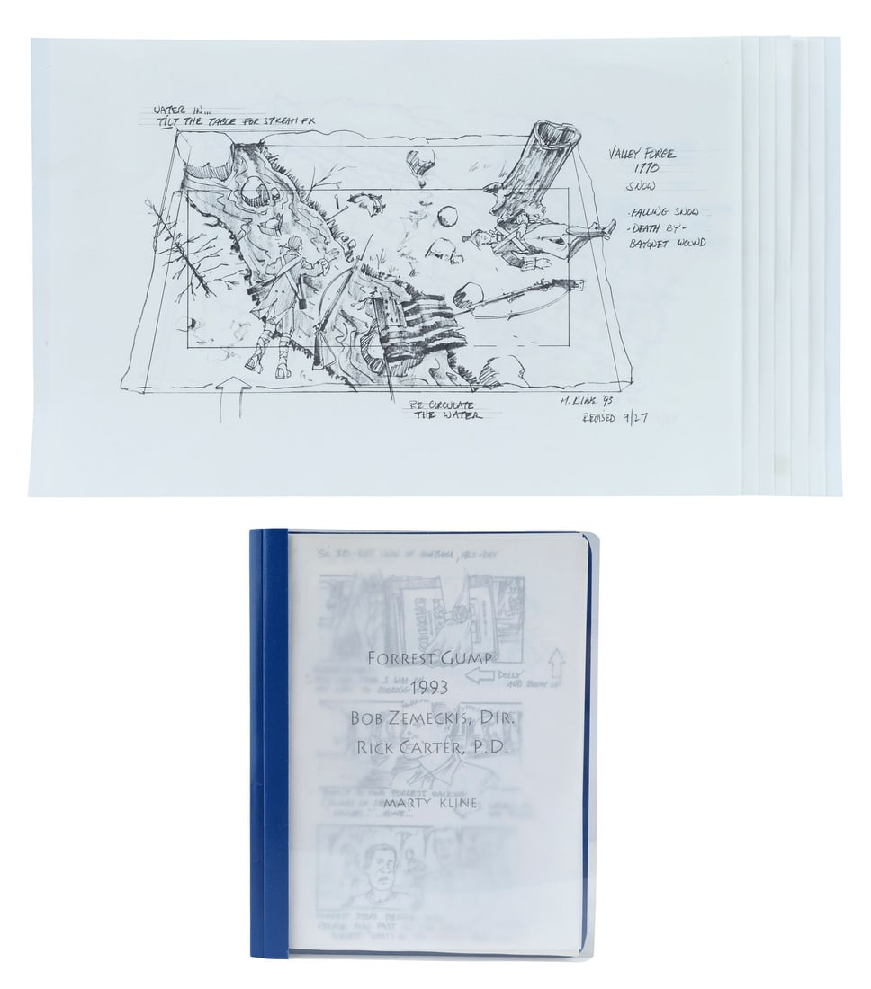 755. FORREST GUMP (1994) - College Football and Past War Storyboard Copies: B