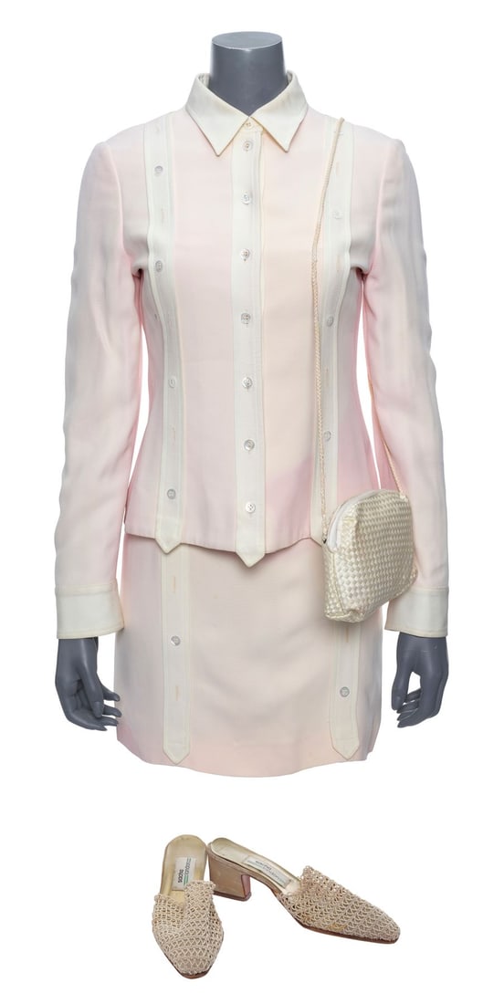 776. GET SHORTY (1995) - Karen Flores' (Rene Russo) Pink and White Costume: B