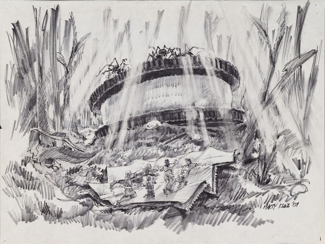 850. HONEY, I SHRUNK THE KIDS (1989) - Hand-Drawn Martin A. Kline Cookie Concept Sketch: B