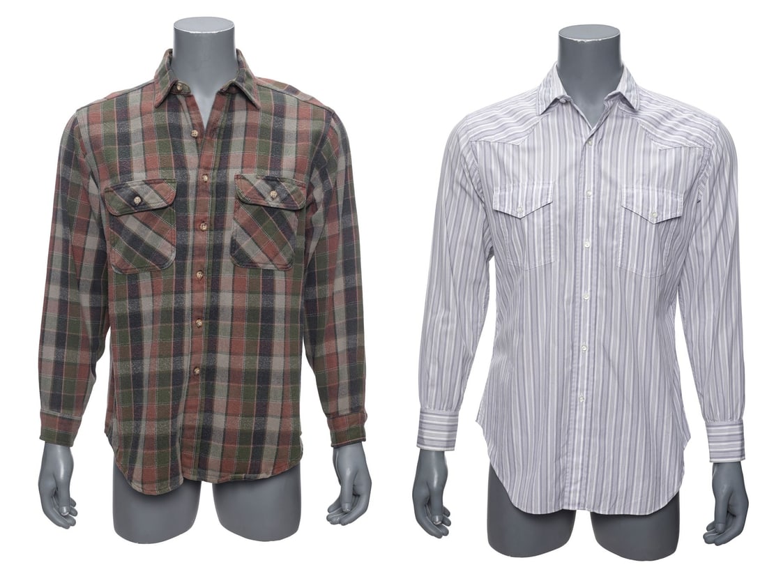858. THE HORSE WHISPERER (1998) - Tom Booker's (Robert Redford) Pair of Barn Dance and Finale Shirts: B