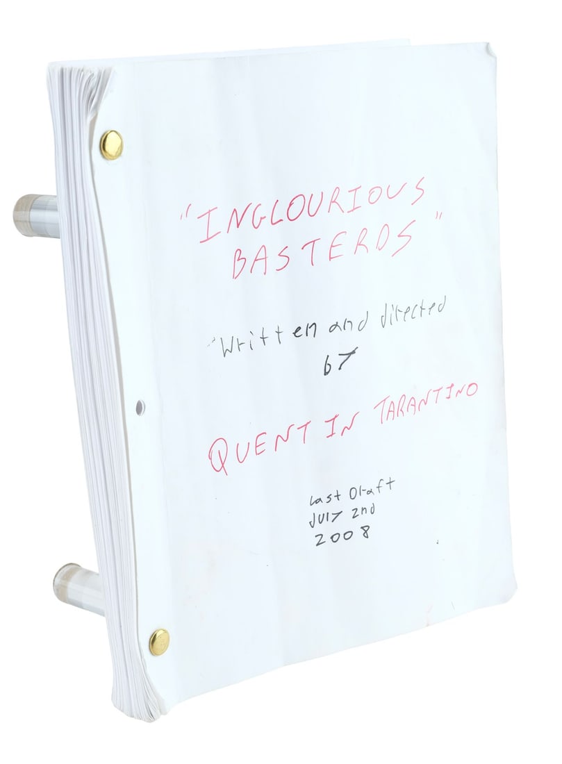 883. INGLOURIOUS BASTERDS (2009) - Annotated Final Draft Script and Handwritten Notes - 2