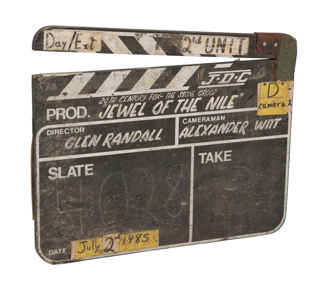 898. THE JEWEL OF THE NILE (1985) - 2nd Unit Clapperboard: B