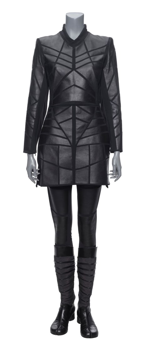 904. JOHN WICK: CHAPTER 4 (2023) - Akira's (Rina Sawayama) Fight Costume with Pair of Stunt Boots: B