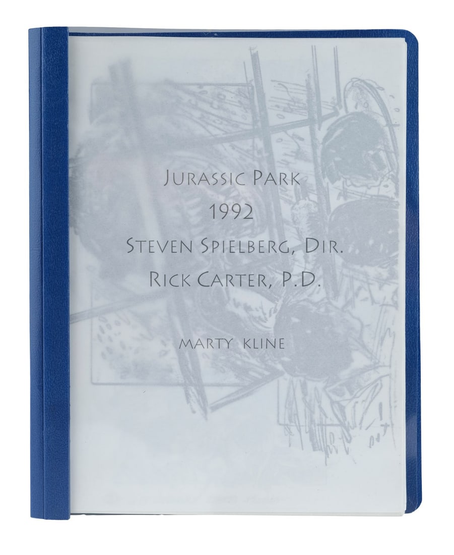 917. JURASSIC PARK (1993) - Tyrannosaurus Rex and Velociraptor Attacks Storyboard Copies: B