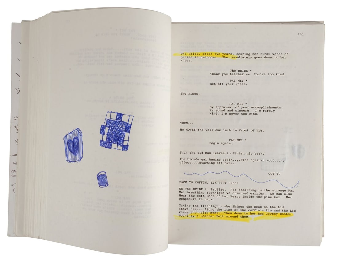 924. KILL BILL: VOLUME 1 (2003), KILL BILL: VOLUME 2 (2004) - Hand-Annotated Bound Script - 10