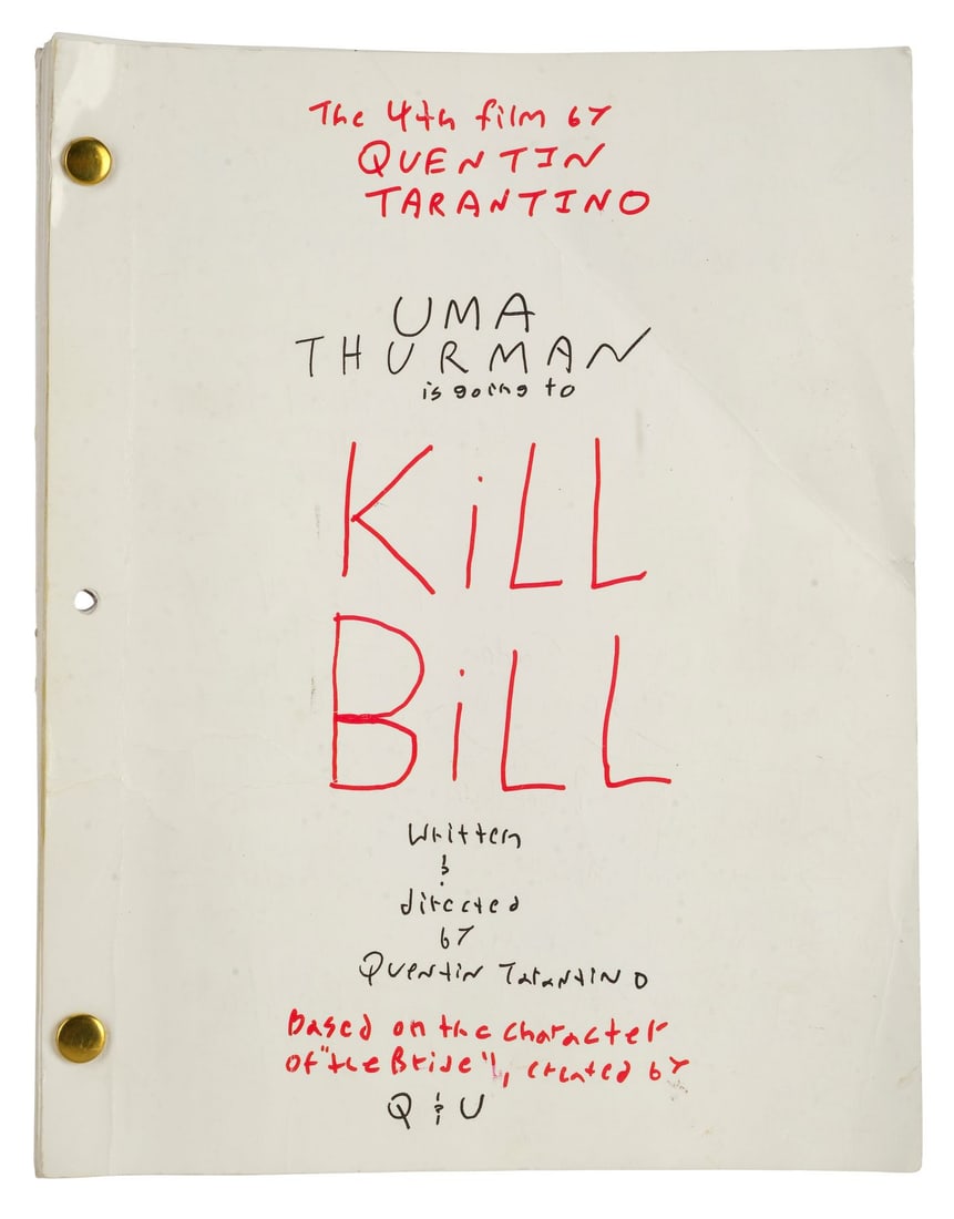 924. KILL BILL: VOLUME 1 (2003), KILL BILL: VOLUME 2 (2004) - Hand-Annotated Bound Script: B