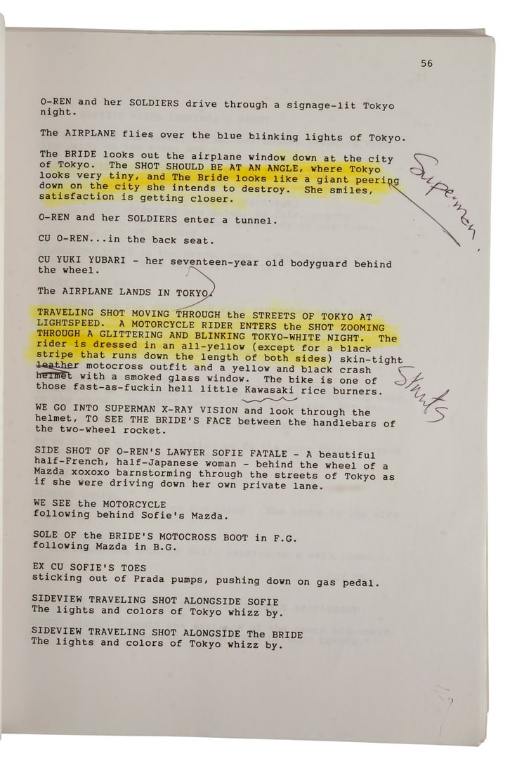 924. KILL BILL: VOLUME 1 (2003), KILL BILL: VOLUME 2 (2004) - Hand-Annotated Bound Script - 9