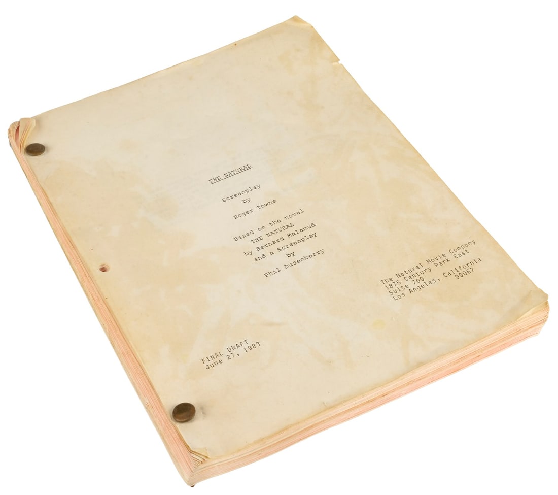 1004. THE NATURAL (1984) - Annotated Final Draft Script - 2