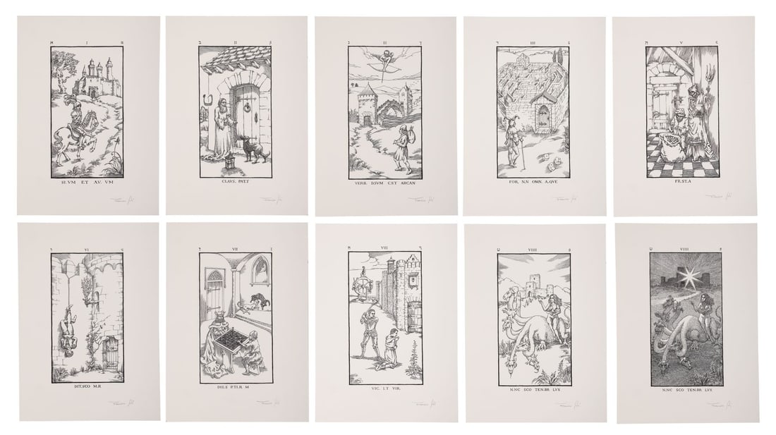 1015. THE NINTH GATE (1999) - Limited Edition Francisco Sole-Signed Set of Book Prints: B