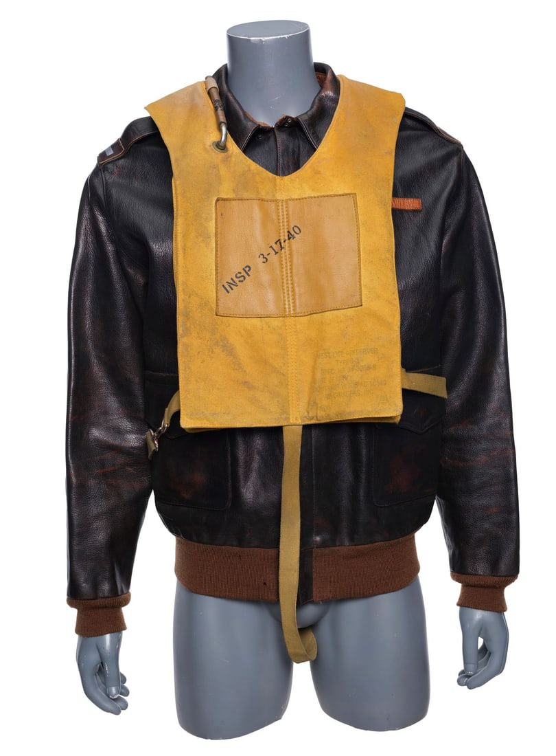 1031. PEARL HARBOR (2001) - Captain Rafe McCawley's (Ben Affleck) Life Vest and Flight Jacket: B