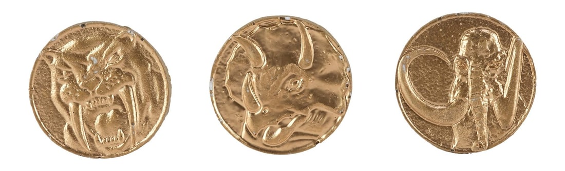1050. MIGHTY MORPHIN POWER RANGERS: THE MOVIE (1995) - Set of Six Production-Made Power Coins: B