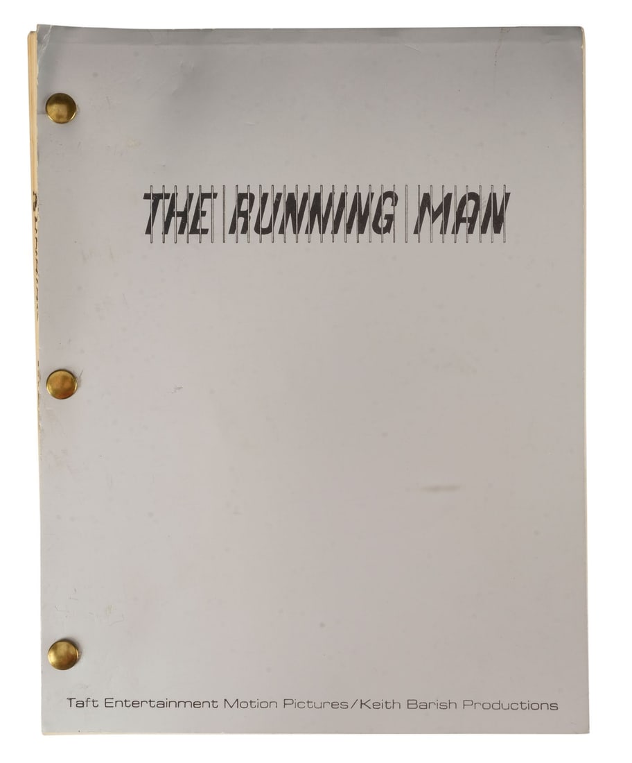 1098. THE RUNNING MAN (1987) - Hand-Marked Bound Final Draft Script - 2