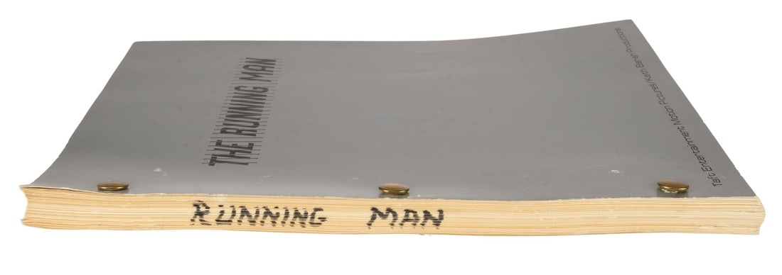 1098. THE RUNNING MAN (1987) - Hand-Marked Bound Final Draft Script - 3