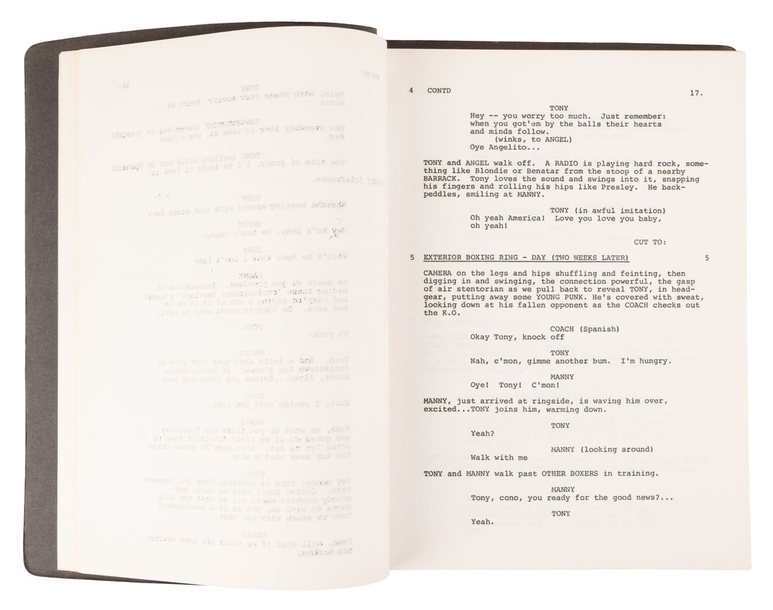 1104. SCARFACE (1983) - Bound Production Script - 5