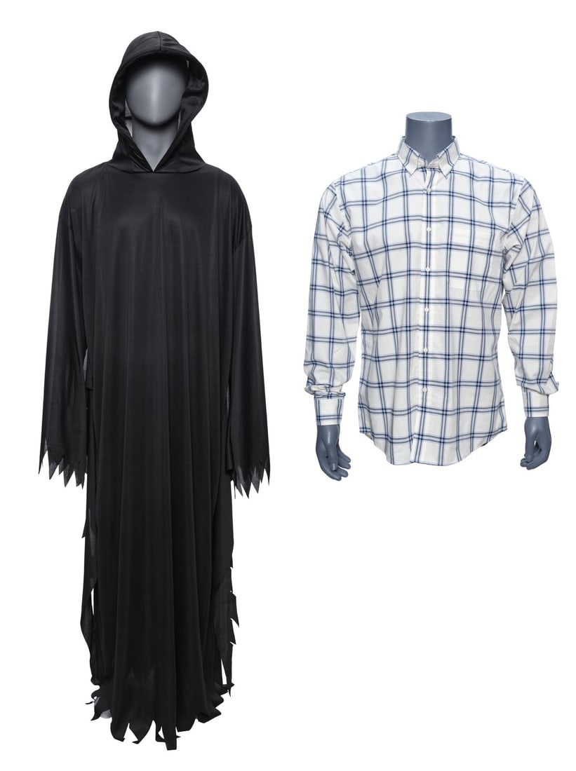 1112. SCREAM VI (2023) - Ethan Landry's (Jack Champion) Ghostface Killer Robe and Plaid Shirt: B
