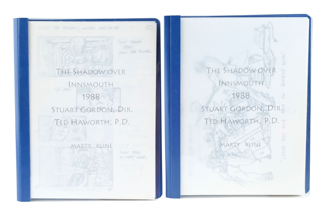 1116. THE SHADOW OVER INNSMOUTH (UNPRODUCED) - Pair of Printed Storyboard Folders: B