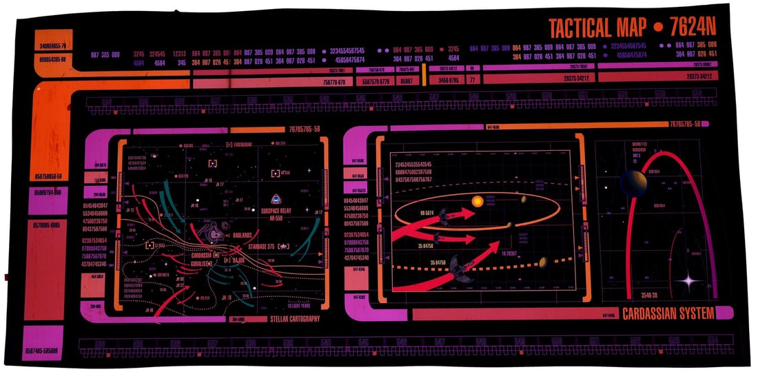 1168. STAR TREK: DEEP SPACE NINE (T.V. SERIES, 1993 - 1999) - Production-Variant Cardassian System: B
