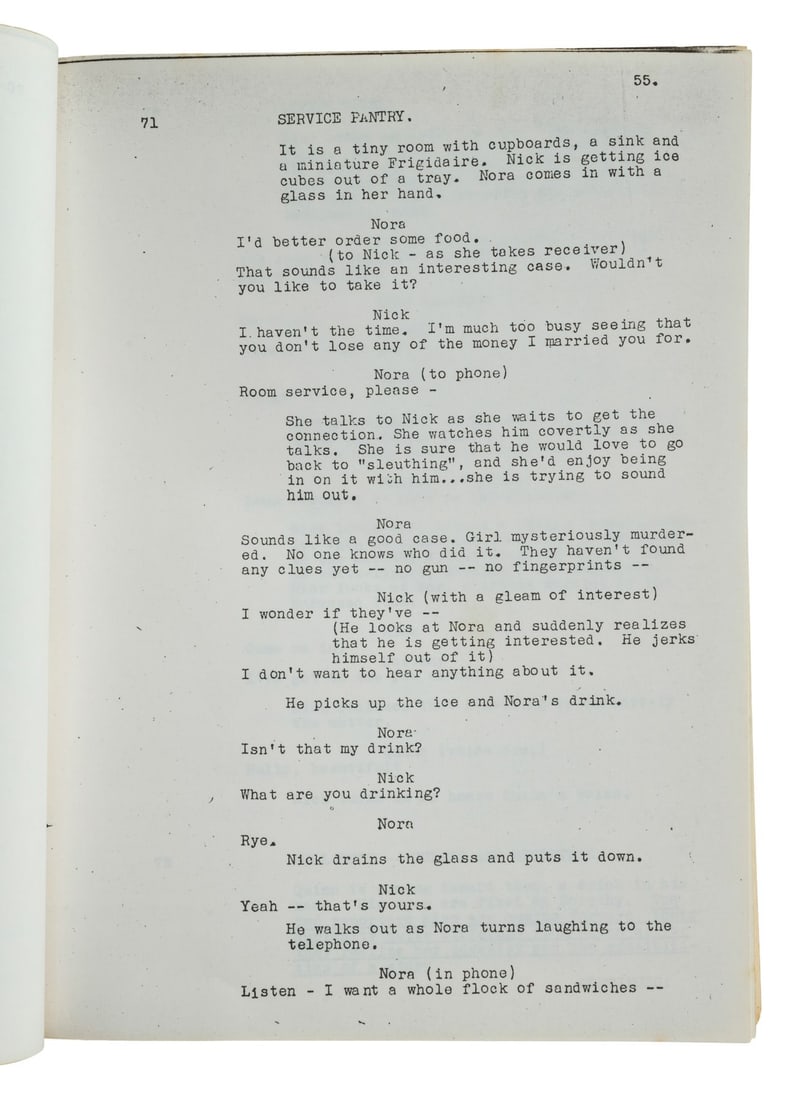 1379. THE THIN MAN (1934) - Hand-Marked Bound Script - 7