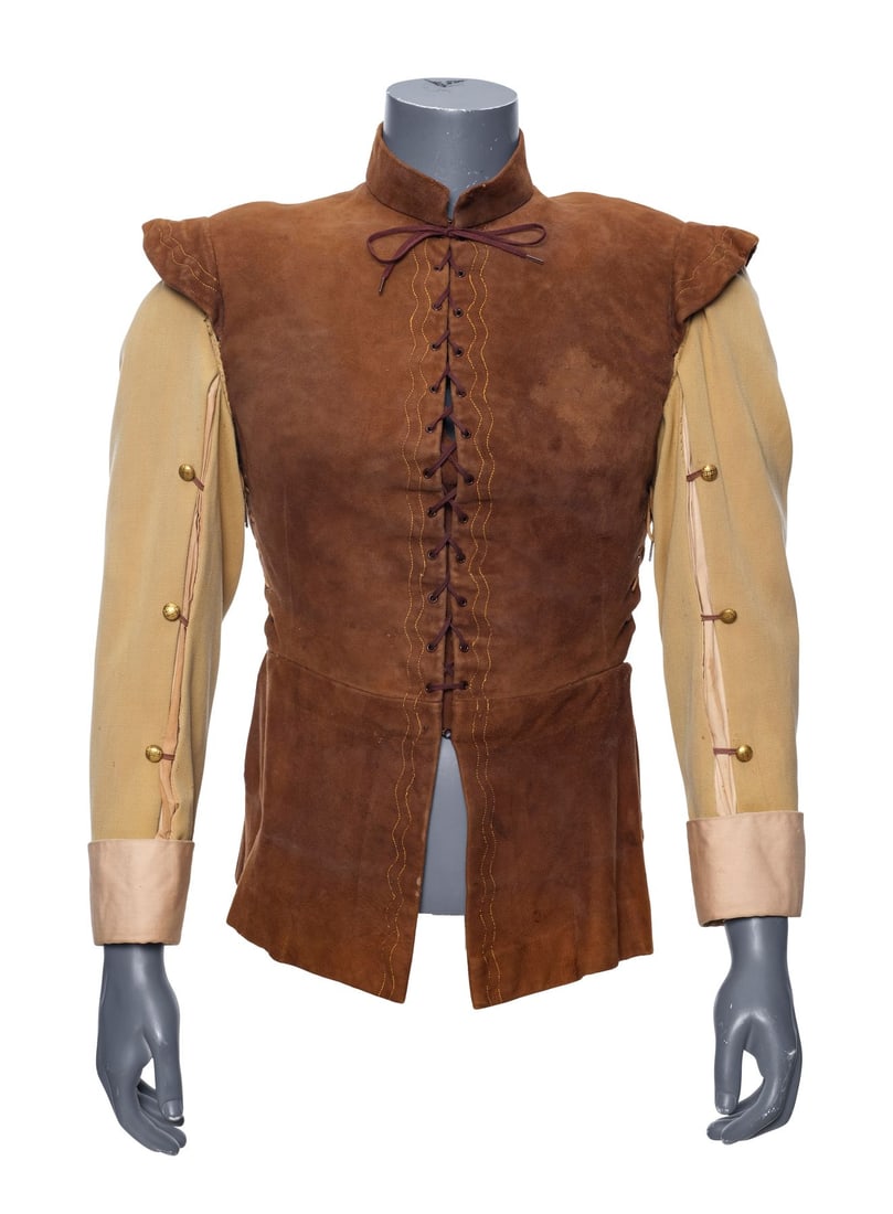 1380. THE THREE MUSKETEERS (1939) - D'Artagnan's (Don Ameche) Musketeer Tunic: Bidding for this lot will end on Friday, August 28th. The auction will begin at 9:30 AM (PDT) / 12:30 PM (EDT) / 5:30 PM (GMT) and lots are sold sequentially via live auctioneer; tune in to the live