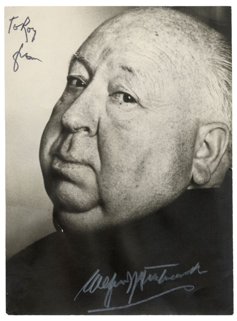 2002. ALFRED HITCHCOCK - Planet Hollywood Collection: Alfred Hitchcock-Autographed Photograph: B