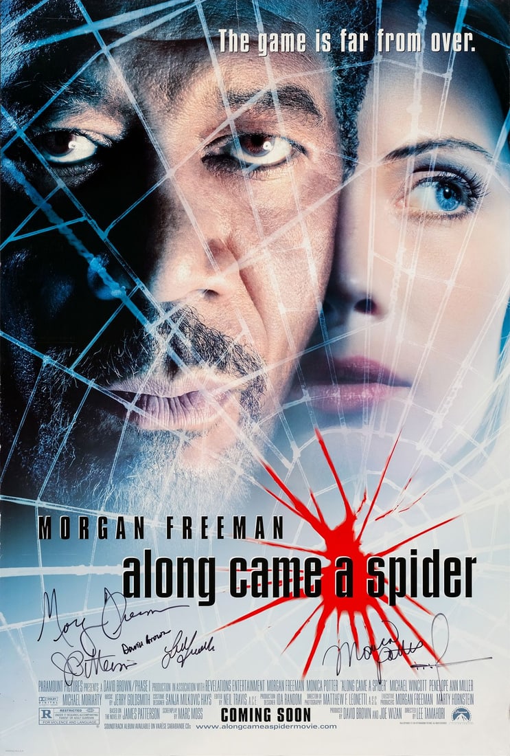 2010. ALONG CAME A SPIDER (2001) - Cast- and Crew-Autographed One-Sheet: B