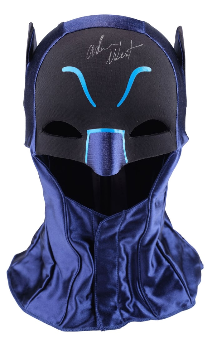 2024. BATMAN (T.V. SERIES, 1966 - 1968) - Adam West-Autographed Batman Cowl Replica: B