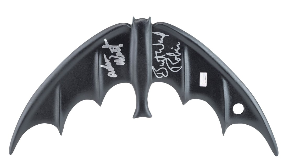 2025. BATMAN (T.V. SERIES, 1966 - 1968) - Adam West and Burt Ward-Autographed Classic Batman: B