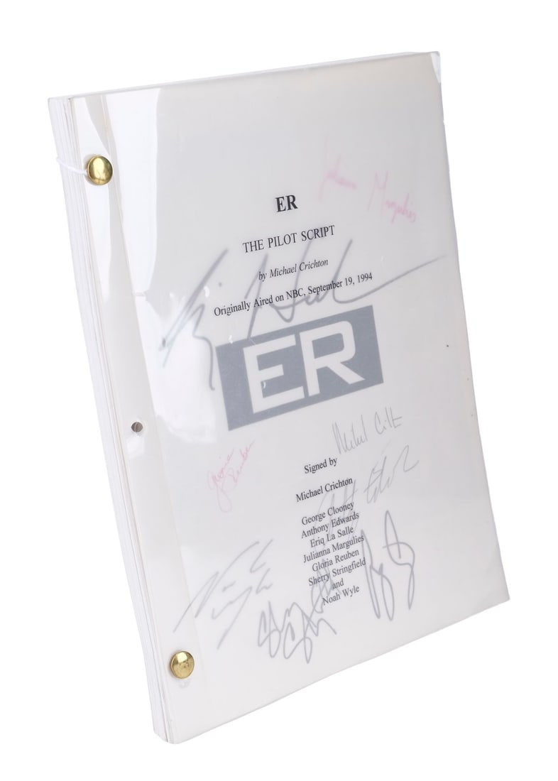 2052. ER (T.V. SERIES, 1994 - 2009) - Cast-Autographed Pilot Script: B